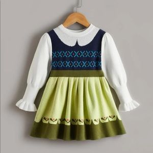 Toddler size 6 year dress looks like princess Anna